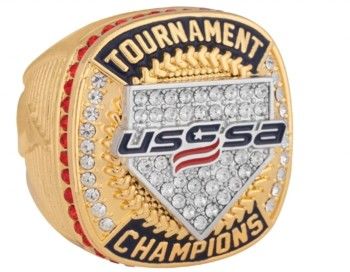 Anelli su ordinazione del finalista degli anelli di campionato di baseball della gioventù USSSA, corridore sugli anelli, anelli dei campioni