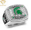 Personalizzi l'anello di campionato d'argento di calcio del metallo mette in mostra gli anelli di campionato per i gruppi