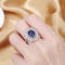 Zircone d'argento vuoto Sapphire Wedding Ring Prong Setting del AAA