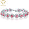 Il cuore modella il TDC 7,6 pollici di Diamond Bracelets For Women