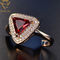 Diamond Engagement Women 18k ha personalizzato l'anello d'argento